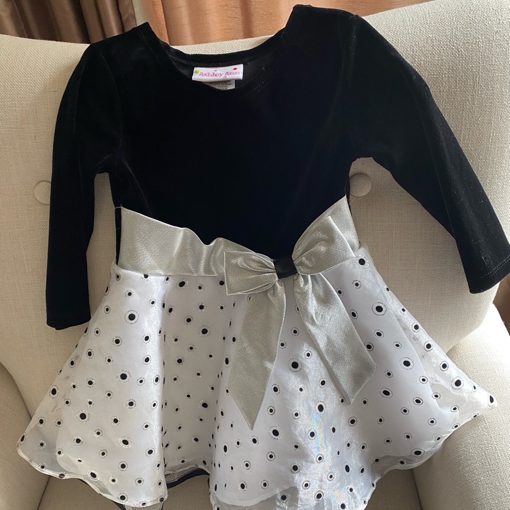 Ashley Ann Velvet Black Dress